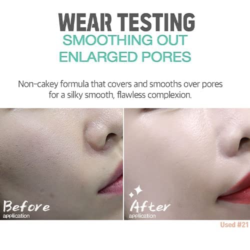 K beauty Makeup Air BB Cushion SPF50+ PA+++ Moisture Cherry Blossom Water Cushion + Refill 0.5floz (Centella Asiatica #21)