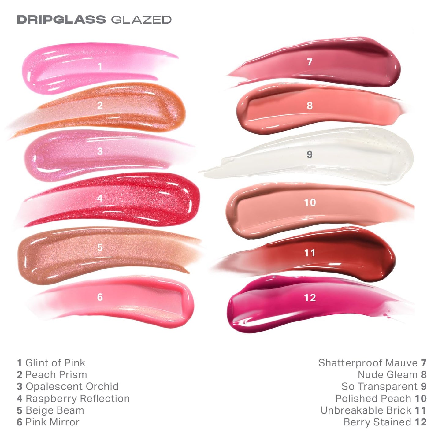 MORPHE Dripglass High Shine Lip Gloss - Glazed, Semi-Sheer & Nourishing Lip Makeup - Buildable Formula Infused with Plant-Derived Squalane & Vitamin E - Unbreakable Brick (0.13 oz)