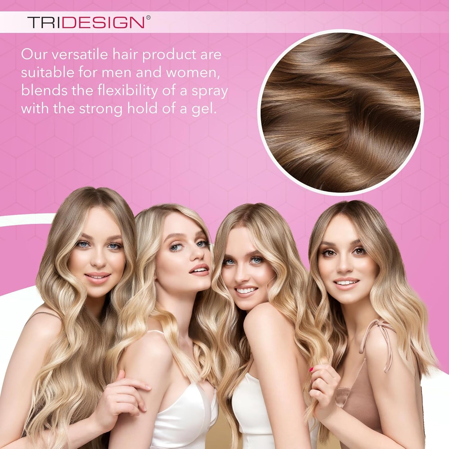 TRI Design Aerogel Hairspray - Strong Hold Hair Finishing Spray for Volumizing & Control, Flexible Styling for All Hair Types, Non-Sticky and Scented - For Women and Men - Pack of 6 (10.5 Oz)