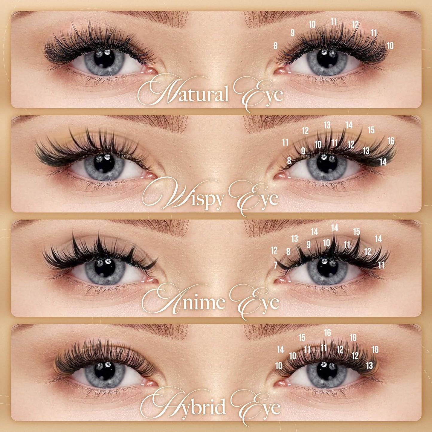 LASHVIEW Individual Eyelash Extensions, Premium Mink Lashes, 0.15 Thickness C Curl 11mm, Soft Application-Friendly, Natural Semi Permanent Eyelashes