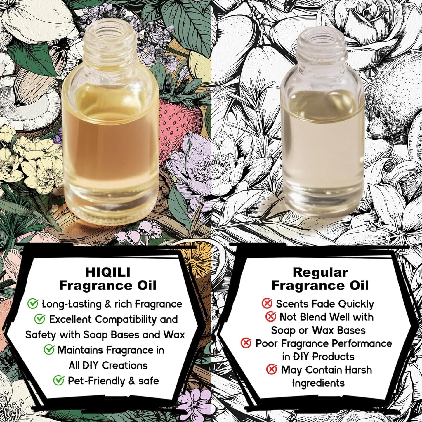 HIQILI Grey Vetiver Fragrance Oil - Perfect for DIY Candle, Soap & Air Freshening Spray Making, and Home Essential Oil Diffuser - 5.07 Fl Oz