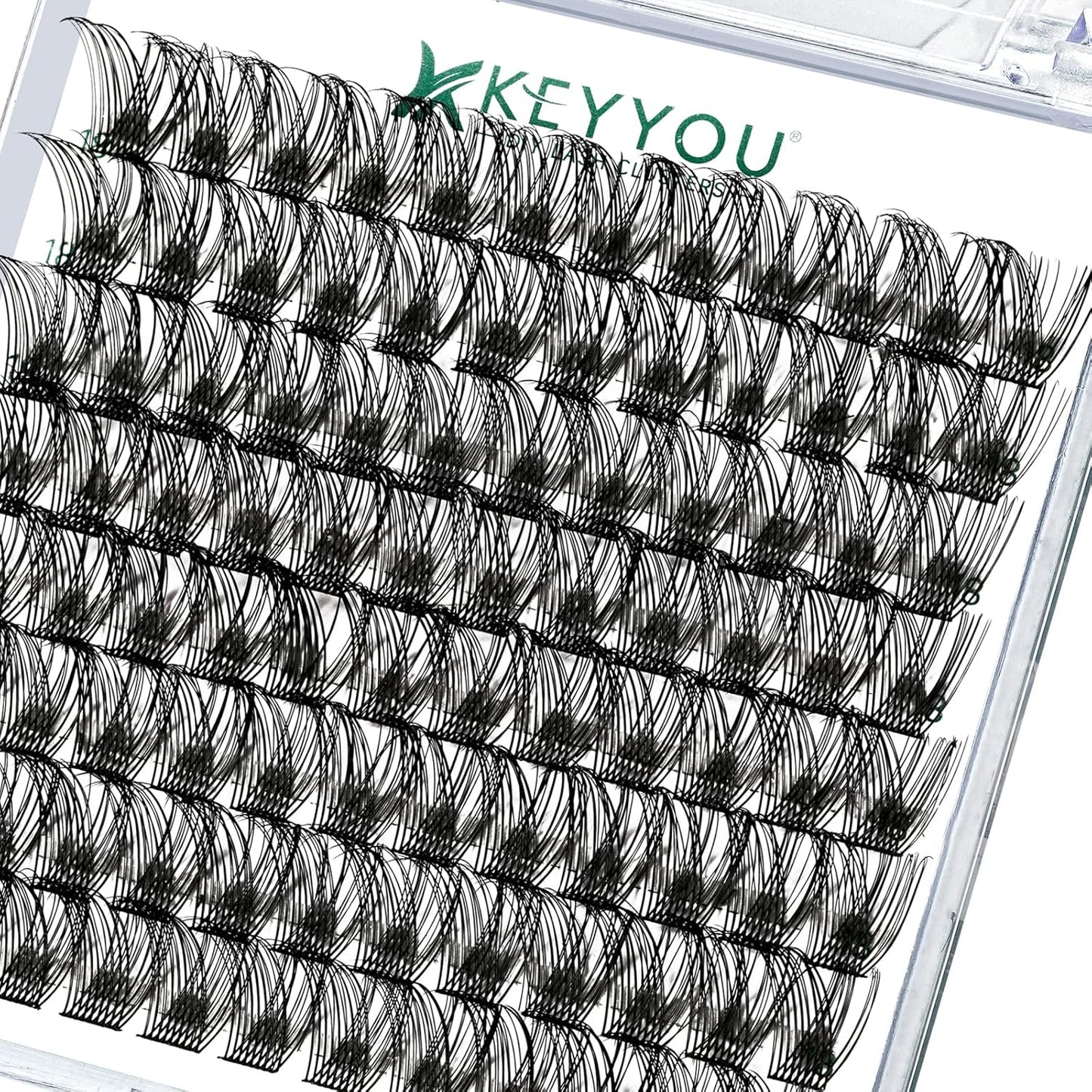Lash Clusters,96 Pcs Cluster Lashes D Curl 16mm DIY Lash Extensions Eyelash Clusters,KEYYOU Volume Wispy Individual Lashes Soft&Comfortable Easy DIY at Home(Y13,D-16mm)