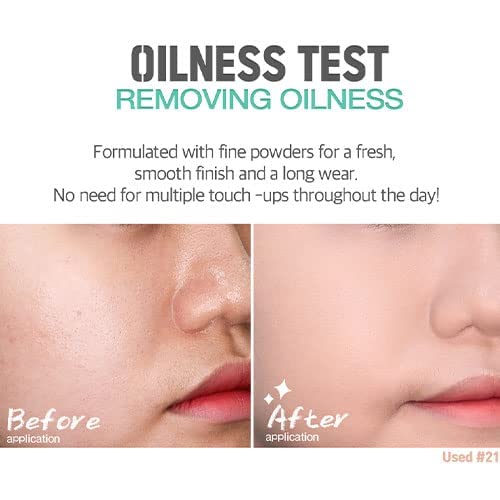 K beauty Makeup Air BB Cushion SPF50+ PA+++ Moisture Cherry Blossom Water Cushion + Refill 0.5floz (Centella Asiatica #21)