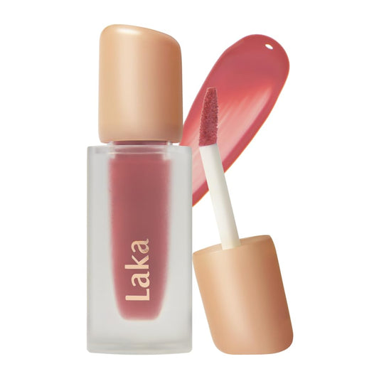 Laka Fruity Glam Tint, 4.5g/0.15 oz., Glowing Lip Stain with Wide Color Spectrum, Hydrating & Lightweight Texture, Long-Lasting Bold Stain, Non-Sticky, Vegan, K-Beauty (#103 Humming)
