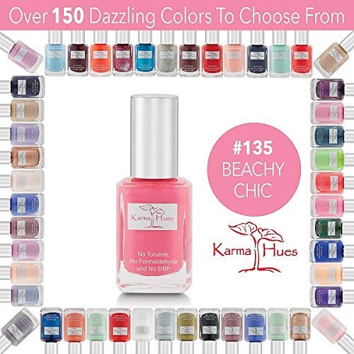 Karma Organic Natural Nail Polish-Non-Toxic Nail Art, Vegan and Cruelty-Free Nail Paint (Beachy Chic)