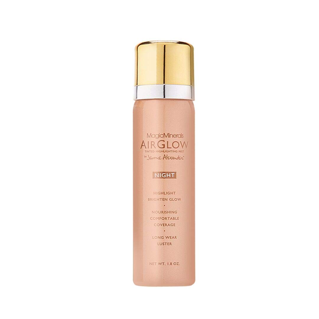Jerome Alexander MagicMinerals AirGlow Tinted Highlighting Night Mist, Illuminating Airbrush Tinted Moisturizer Spray | Petal Pearl