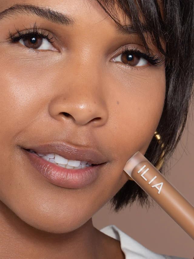 ILIA - True Skin Serum Concealer | Non-Comedogenic, Cruelty-Free, Vegan, Safe For Sensitive Skin, Reduces Appearance of Dark Circles + Blemishes (Birch SC7, 0.16 oz | 5 ml)