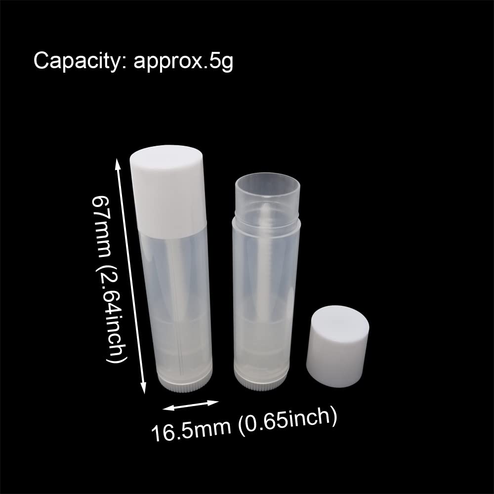 Honbay 30PCS 5g Clear Empty Lip Balm Containers Empty Tubes