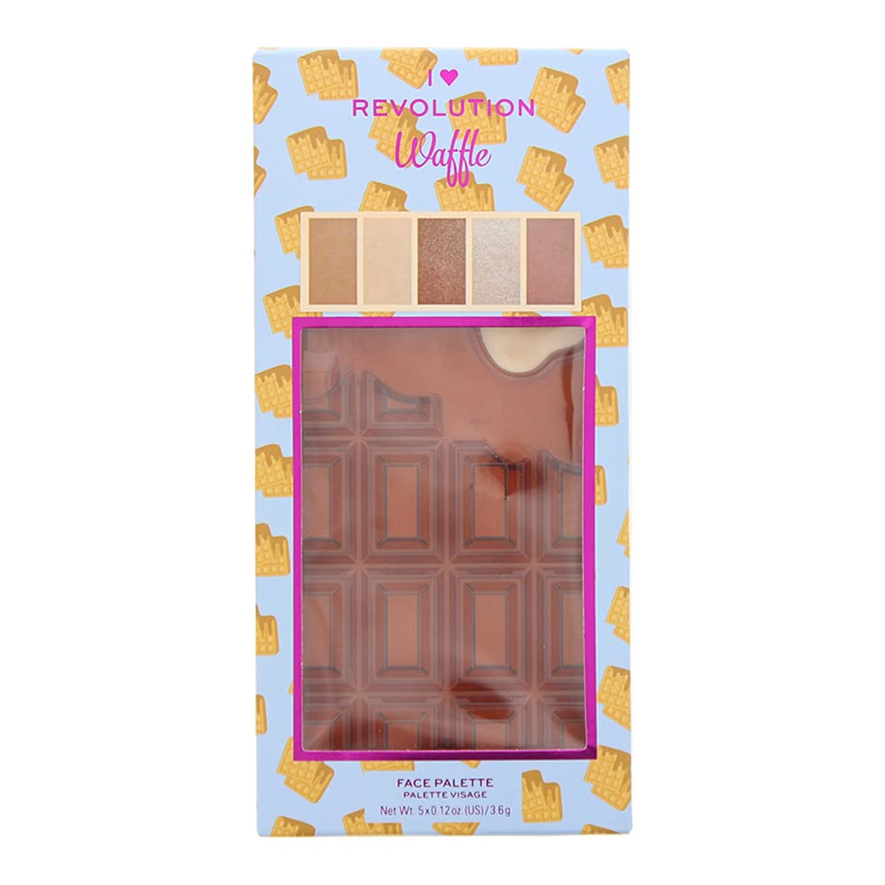 I Heart Revolution - CHOCOLATE FACE PALETTE - Contouring palette - WAFFLE