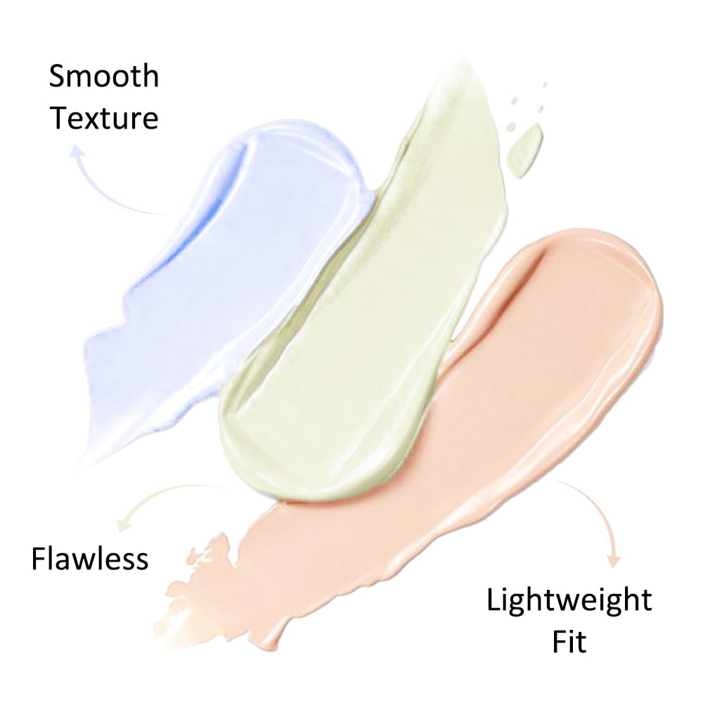 Kaely Tri Color Concealer Pot,Color Correcting Concealer for Dark Circles Spots,3 Color Cream Concealer Full Coverage,Foundation Contour Makeup Palettes,under Eye Brightener corrector de ojeras,02