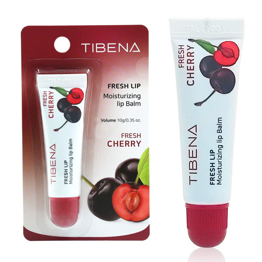 Fresh Lip Moisturizing Lip Balm, Tinted Lip Balm, Moisturizing Lip Care, Gift for Women, for Dry Lips, with Shea Butter (Cherry)