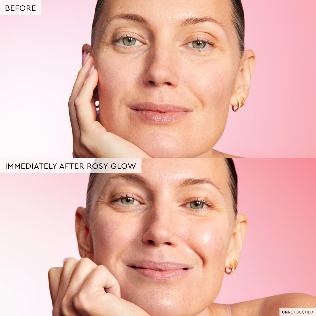 Glow Recipe Hue Drops Tinted Face Serum - Illuminating Glow Drops to Brighten & Hydrate - Skincare Makeup Primer & Liquid Highlighter to Blur Pores for a Radiant, Even Skin Tone - Rosy Glow (40ml)