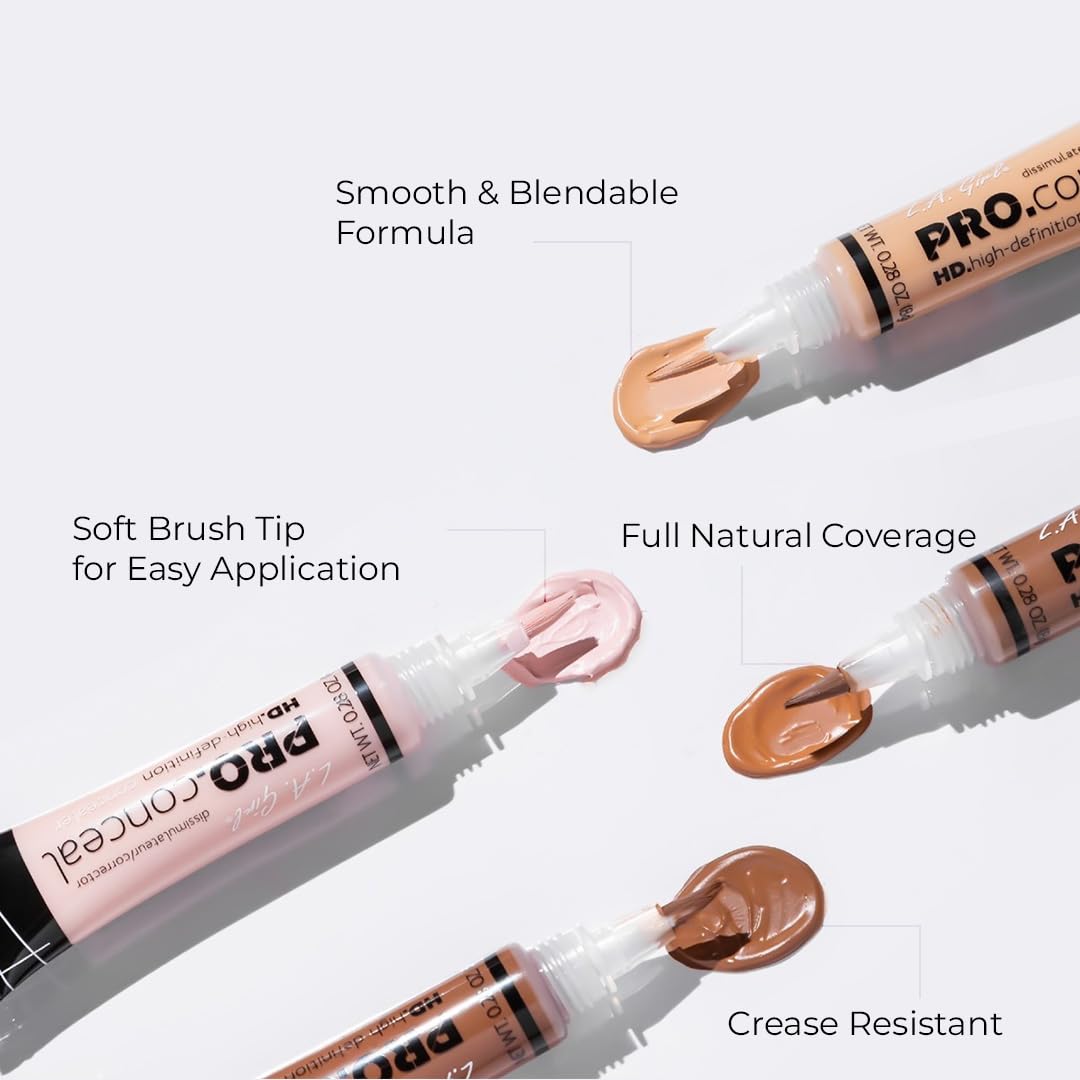 L.A. Girl Pro Conceal HD Concealer, Warm Honey, 0.28 Ounce