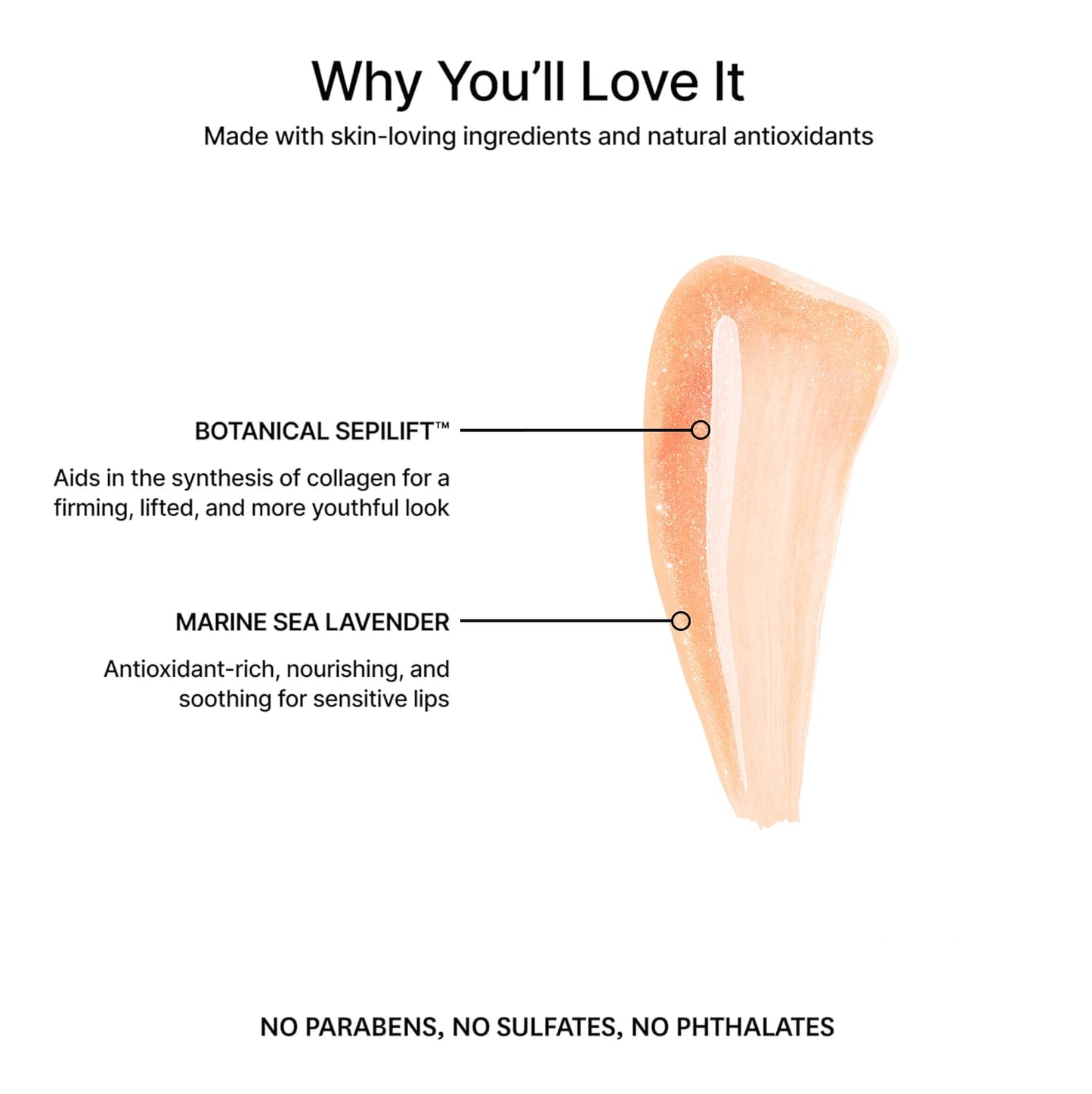 Jillian Dempsey Lip Gloss: Enhance, Hydrate & Smooth Lips with Firming & Plumping Benefits, Vegan, 12ml | Golden Pearl