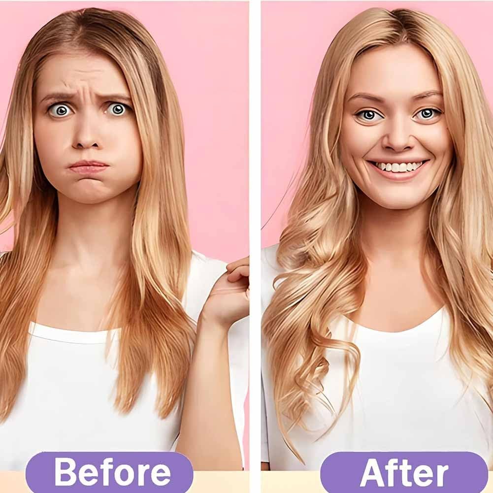 Heatless Hair Curling Set Magic No Heat Spiral Hair Curls Portable DIY Rollers Styling Kit Durable Beauty Makeup(30pcs*17.7in)