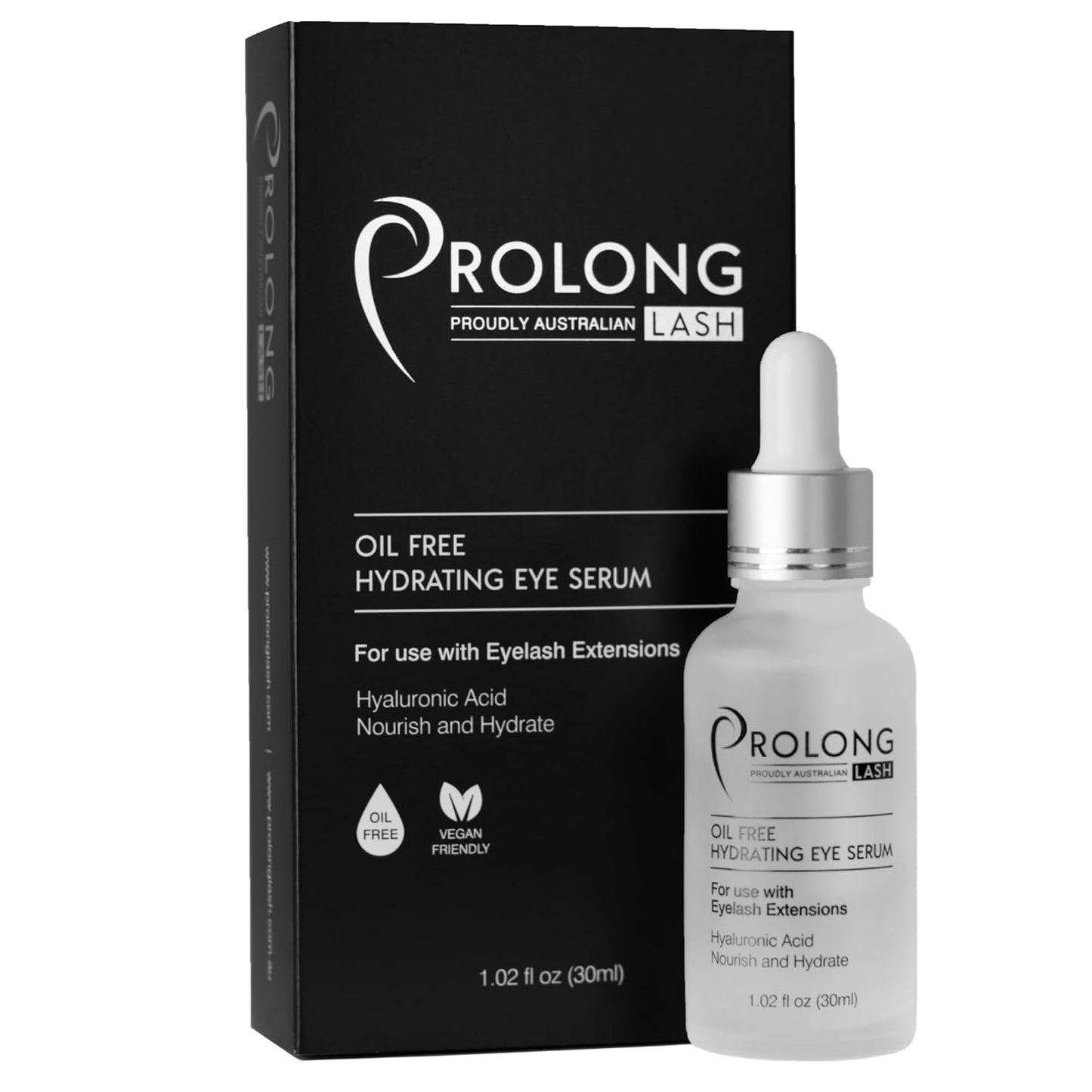 Hyaluronic Acid Eye Serum - Safe for Eyelash Extensions - Reduces Wrinkles and Fine Lines - Depuffs, Lifts, and Firms - Includes Niacinimide - Natural Collagen - B Vitamins - And More