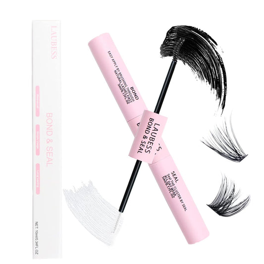 Lash Bond and Seal Mascara for Long Lasting Waterproof Eyelash Extensions - 5ml+5ml