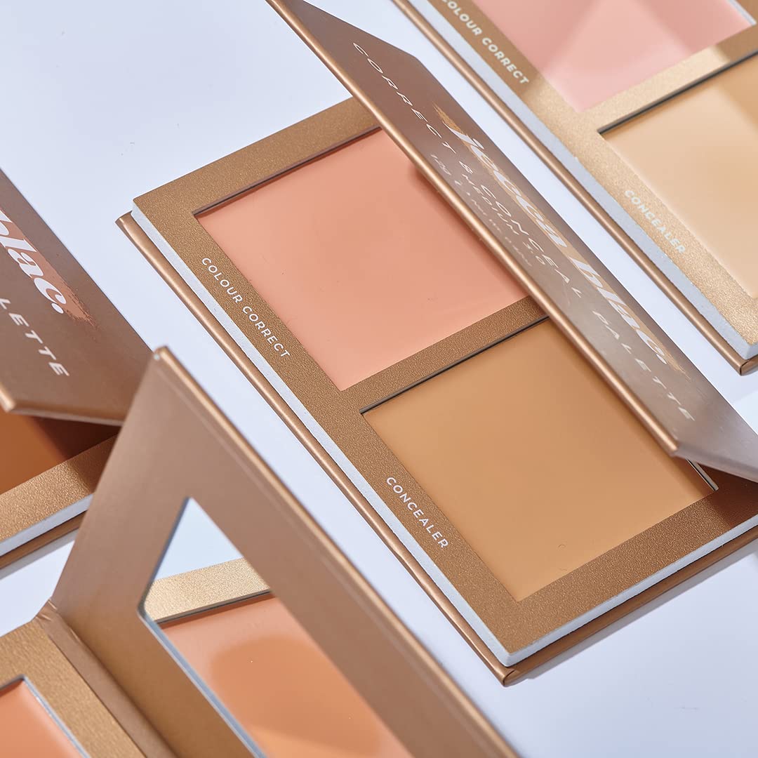 Jecca Blac Correct and Conceal Medium Coverage Palette, Lightweight Long Lasting Formula, Medium To Full Coverage, Gender Neutral and LGBTIQA+ Inclusive Make Up, Medium 3.0, 12g