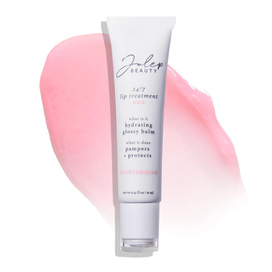Julep 24/7 Lip Treatment – Hydrating & Glossy Lip Balm and Lip Sleeping Mask with Shea Butter – Moisturize, Protect & Soothe – Vegan & Cruelty-Free - Sheer Pink