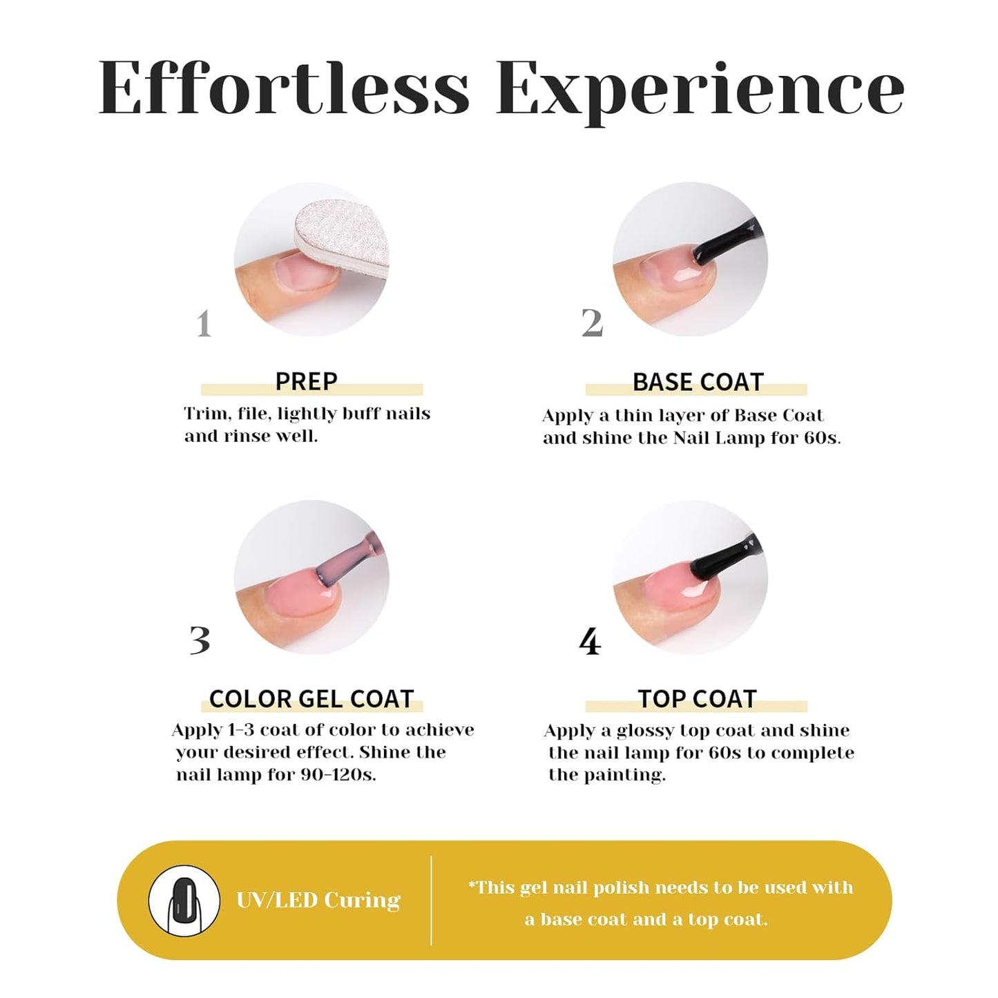 Gold Metallic Glitter Gel Polish,15ml UV/LED Soak Off Sparkly Gold Yellow Chrome Gel Nail Polish Kit for Manicure Salon or DIY Nail Art at Home,Party Holiday Color Gel Gift - GP0089