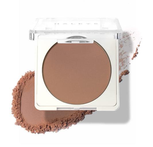 HALEYS Re-sculpt Smoothing Contour Powder (Medium) Lightweight, Non-Caking, Nourishing & Skin-Softening, Infused with Shea Butter & Chamomile Flower Water to Soothe Skin