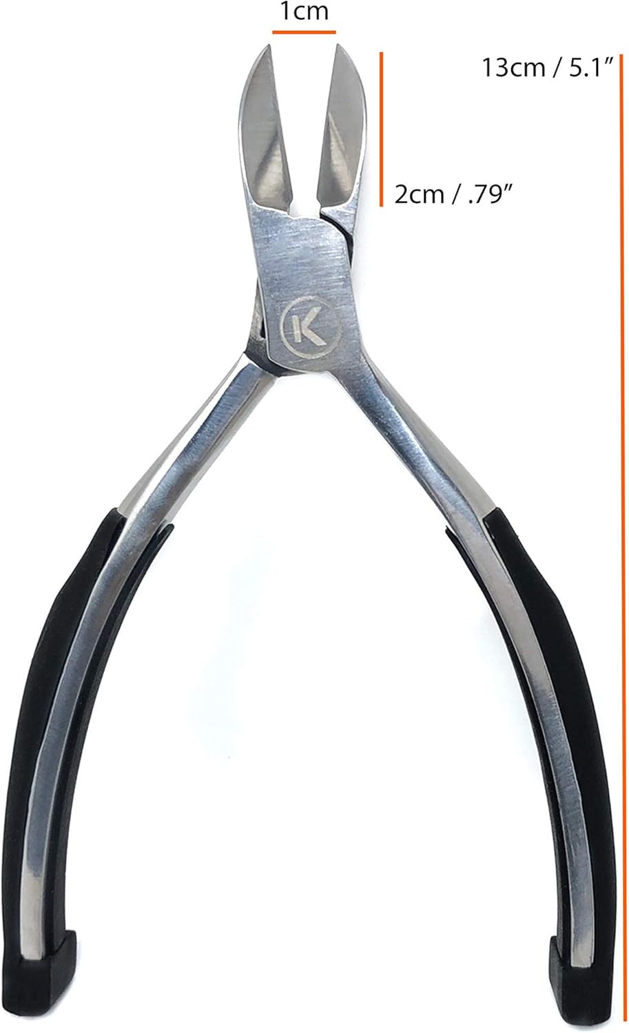 Kohm Toenail Clippers | Soft Rubber Handle for Easy Use & Precision Sharp Cutting | Thick, Fungal & Ingrown Nail Cutter for Men, Women, Seniors & Pets