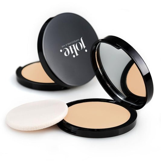 Jolie Dual-Activ Matte Finish Pressed Powder Foundation (Cream Beige)