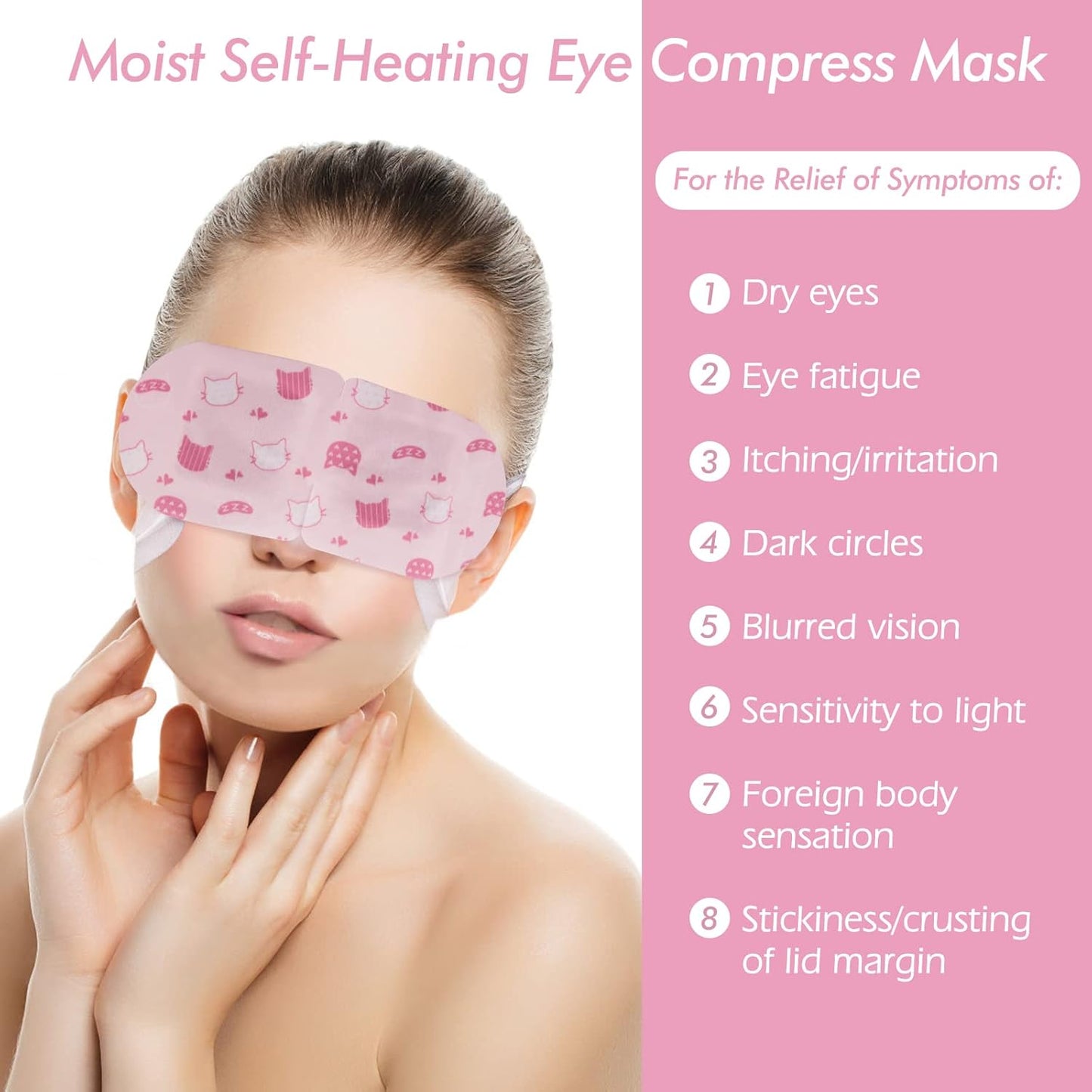 Jekeno Steam Eye Mask, 16 Packs Eye Masks for Dry Eyes Dark Circles and Puffiness, 40-60 Minutes Self Heated Steam Warm Eye Mask, Christmas Spa Gifts for Women