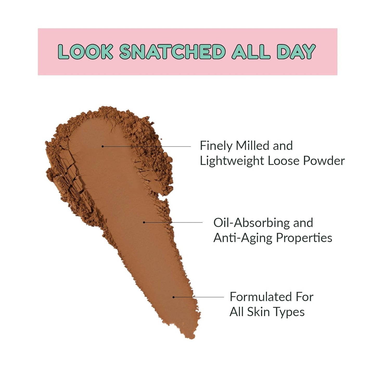 Kimchi Chic Beauty Puff Puff Pass Set and Bake Setting Powder for Makeup, Extra Fluffy Loose Face Powder Poof, Soft Natural Face Makeup for Uneven Skin Tone, 06 Almond