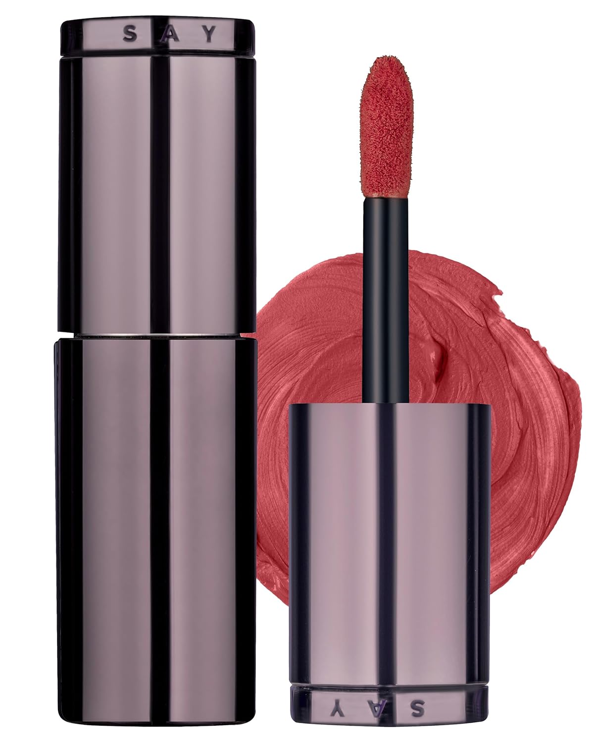 HEVVYMAKEUP Blurring Effect Lip Tint - Airy Velvet Matte Lips - Vegan, Longwear, Vibrant, Buildable Creamy Soft Texture - Korean Lip Makeup, Dear Sorbet, 0.13 fl.oz.