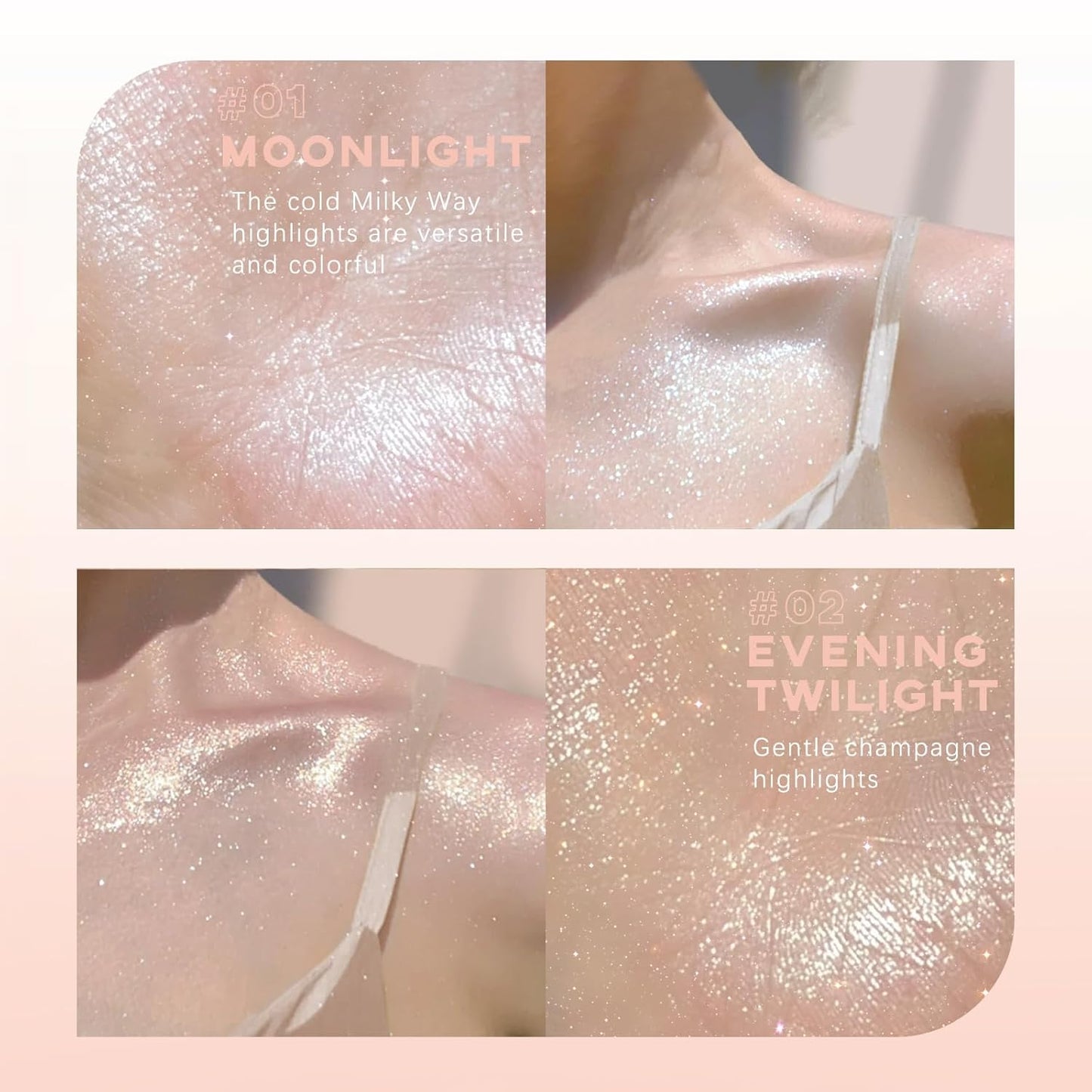 Highlighter Makeup Powder, Body Shimmer Sparkle Face Highlighter Powder ball, High Gloss Shiny Illuminator Cosmetic for Christmas Party Rave, Multi-Use Diamond Glitter Makeup Gift for Women01#