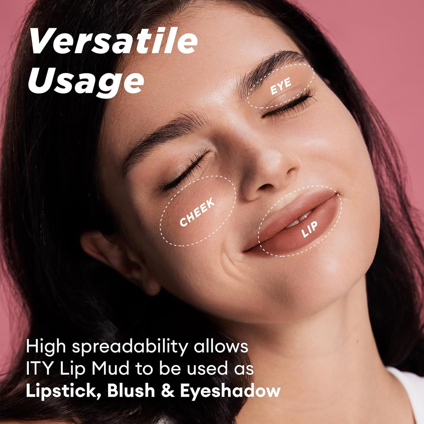 ITY Velvet Matte Finish Lip Stain-Mousse Textured Lip Clay, Conceals Lip Lines, Rich Pigment Lip Tint Lipsticks,2 Pack, 0.14 oz (4g) in Petal, Berrylicious