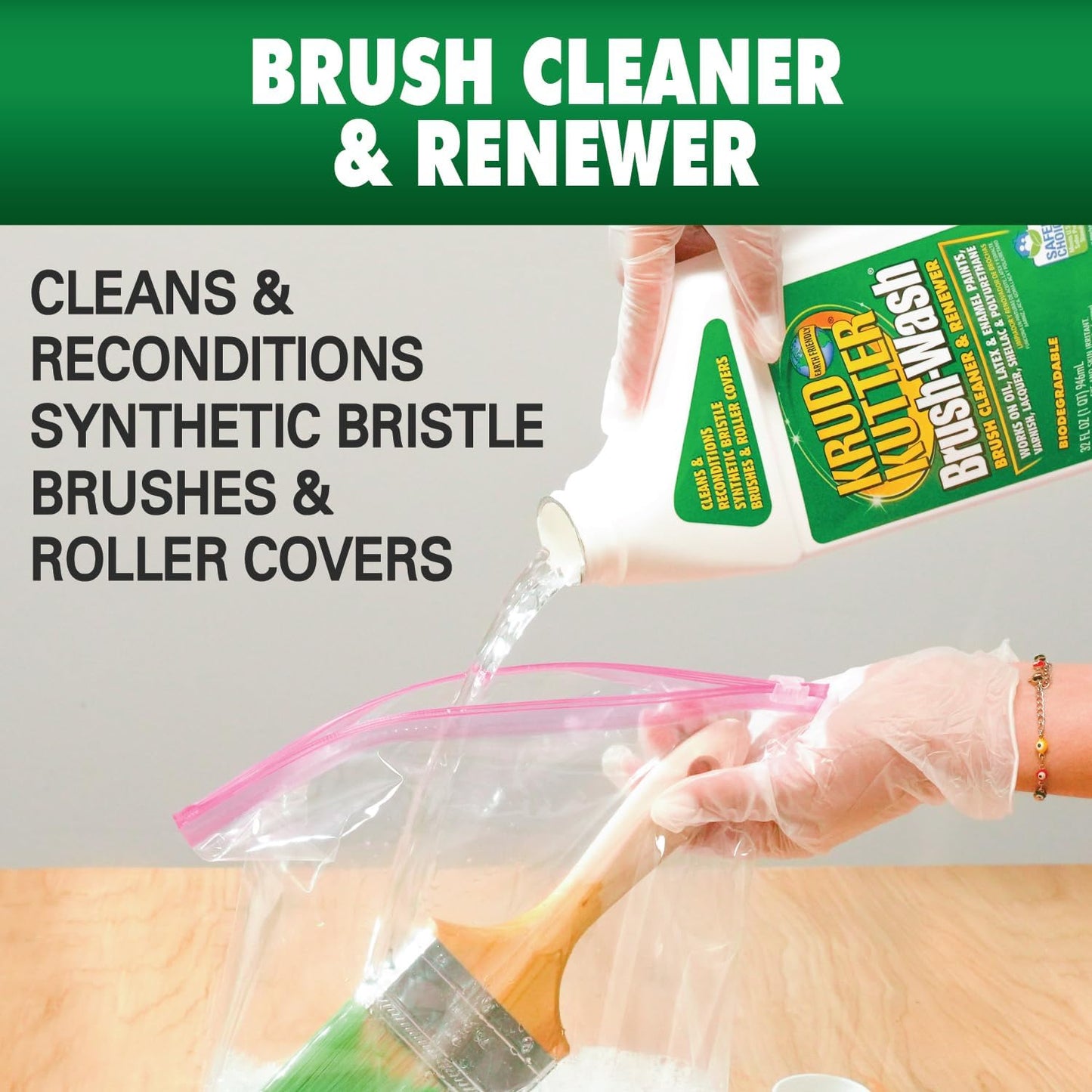 Krud Kutter BW326 Brush-Wash Cleaner and Renewer, 32 oz