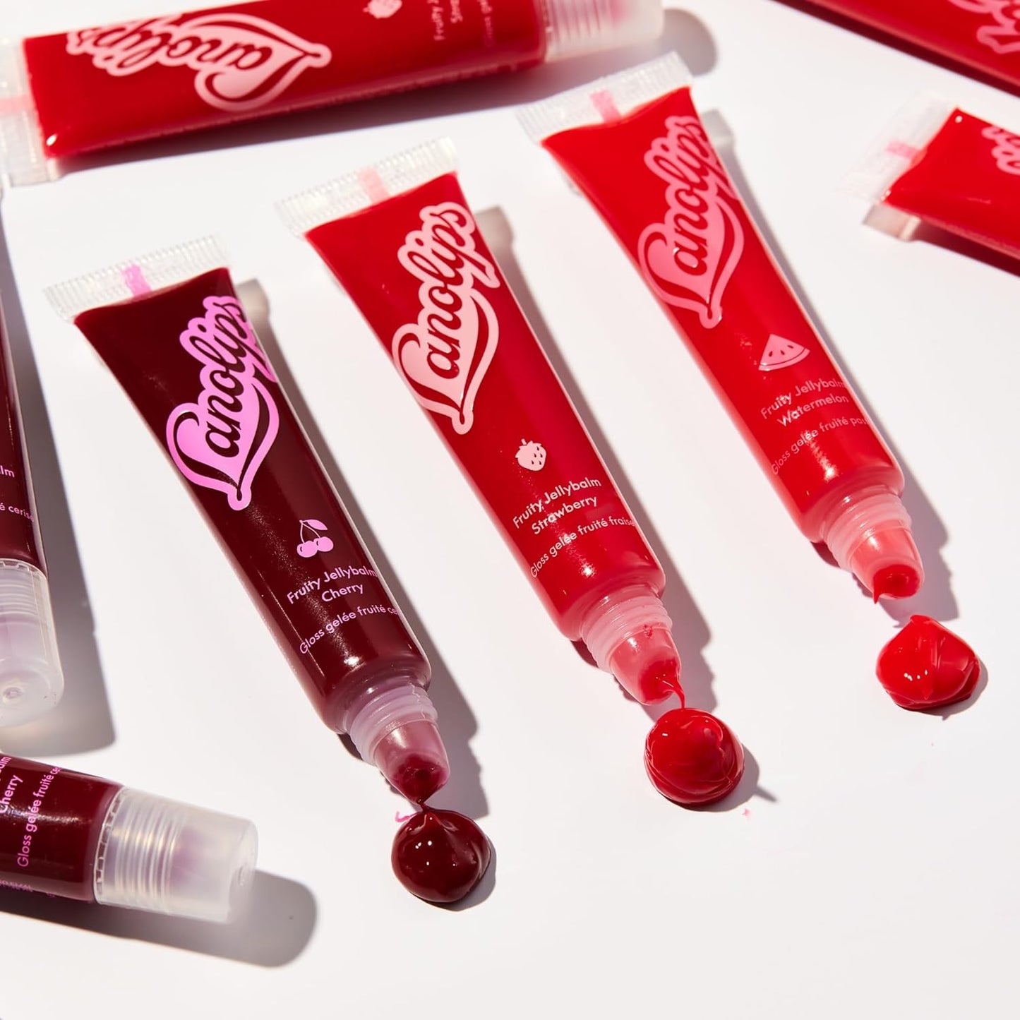 Lanolips Fruity Jellybalm - Tinted Lip Balm to Deepen, Brighten & Enhance - Moisturizing Lanolin Lip Balm & Jelly Lip Gloss - Everyday Lip Makeup - Watermelon (10g / 0.35oz)