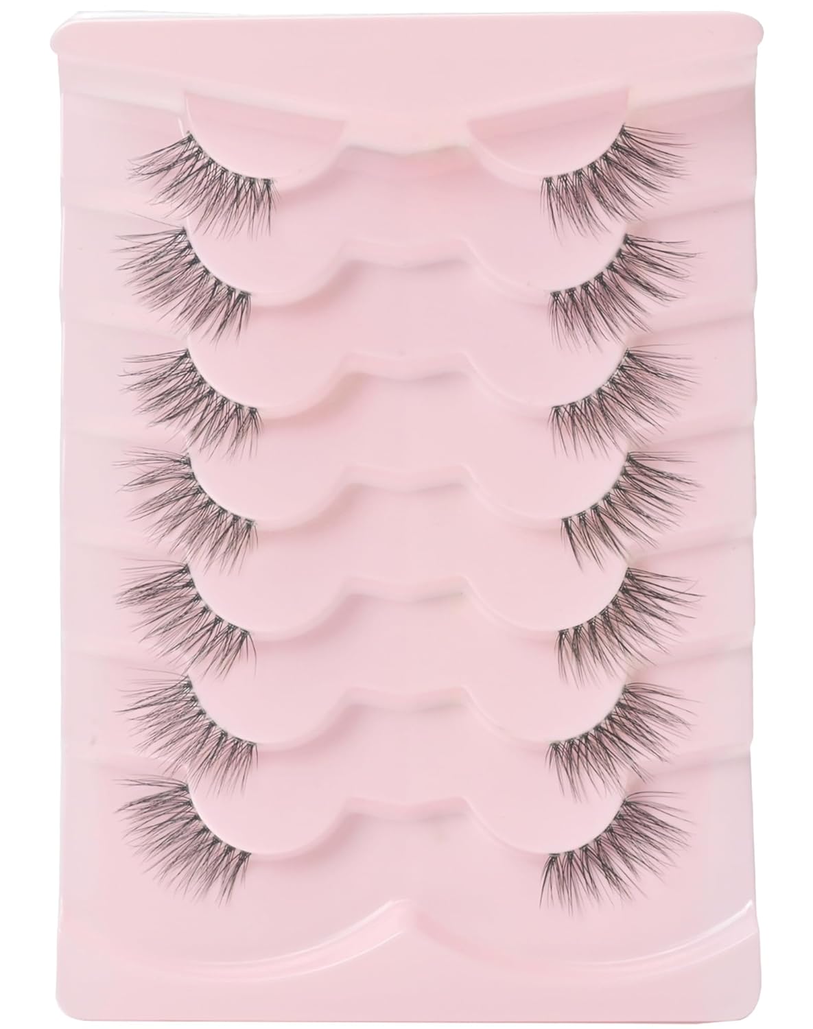 Half Lashes Natural Lashes Wispy Lashes Corner Lashes 3/4 False Eyelashes Natural Half Eyelashes Clear Band Lashes W05