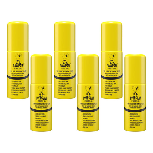 It Does It All: 7 in 1 Hair Treatment Styler with Papaya, Aloe Vera, Coconut Oil, Vegan & Natural (6 x 150 ml)