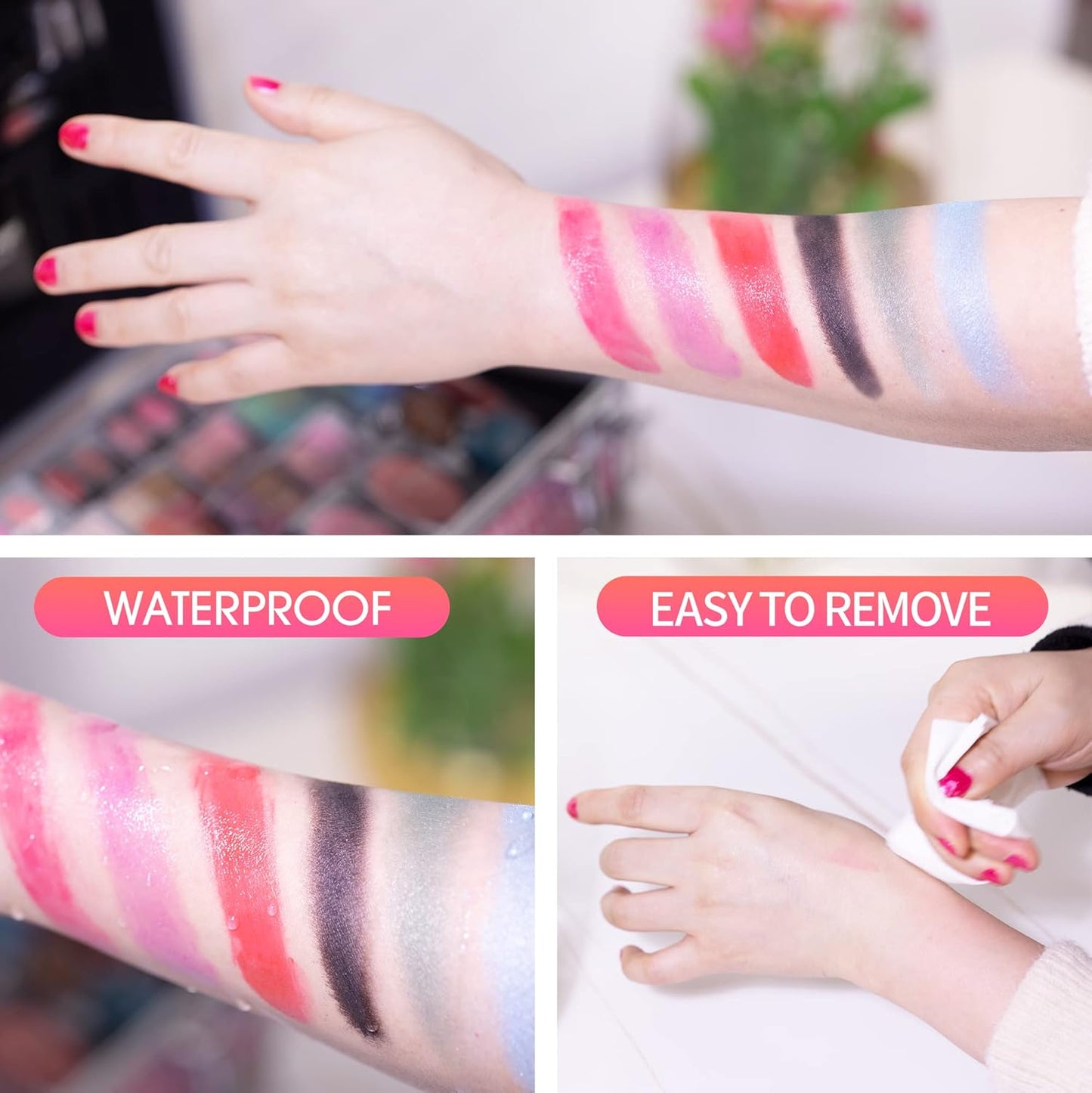 Hot Sugar Teen Makeup Kit for Girls 10-13 Full Starter Cosmetics Set with Eye Shadow Lip Balm Blush Lip Gloss Brush Lip Pencil Eye Pencil and Mirror (GREEN HOUNDSTOOTH)