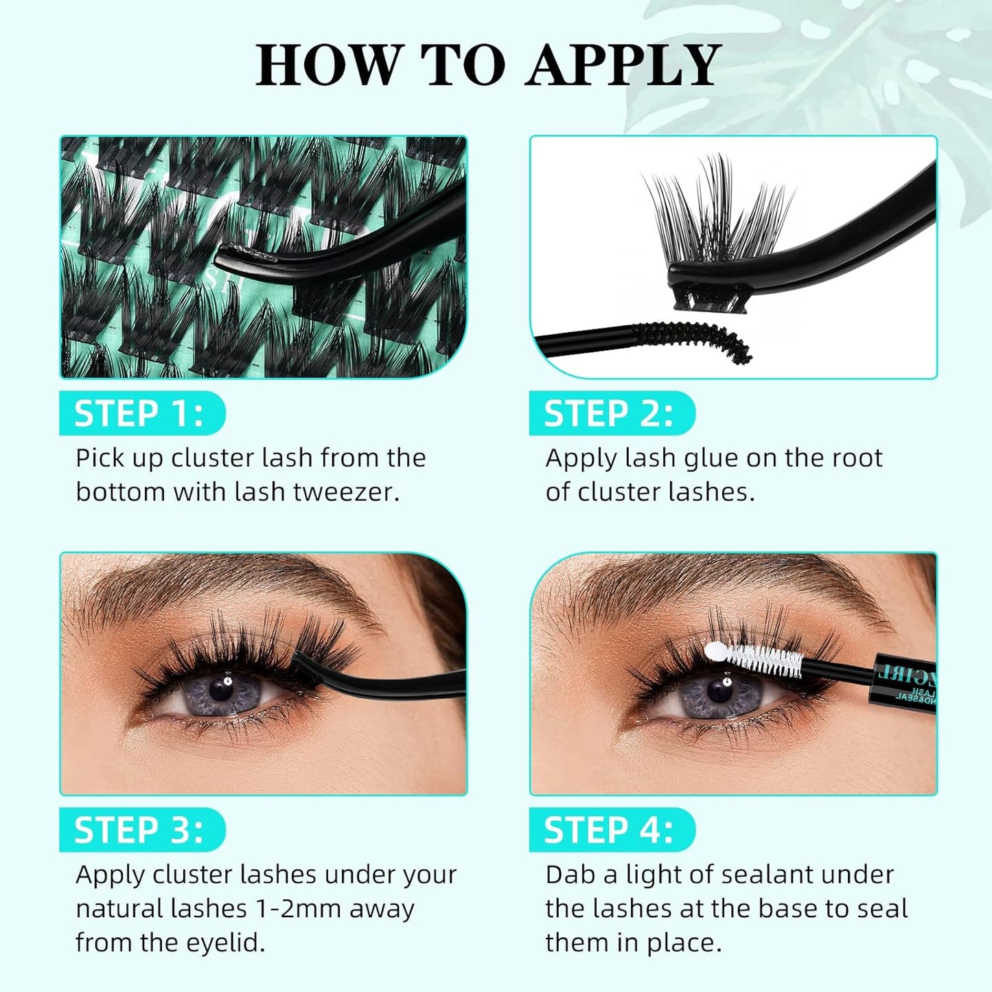 Lash Clusters Wet Look 168Pcs Eyelash Cluster Ultra-Thin Lash Band Eyelashes Extensions Spiky Anime Wide Span Lashes(Orchid,D-16mm)