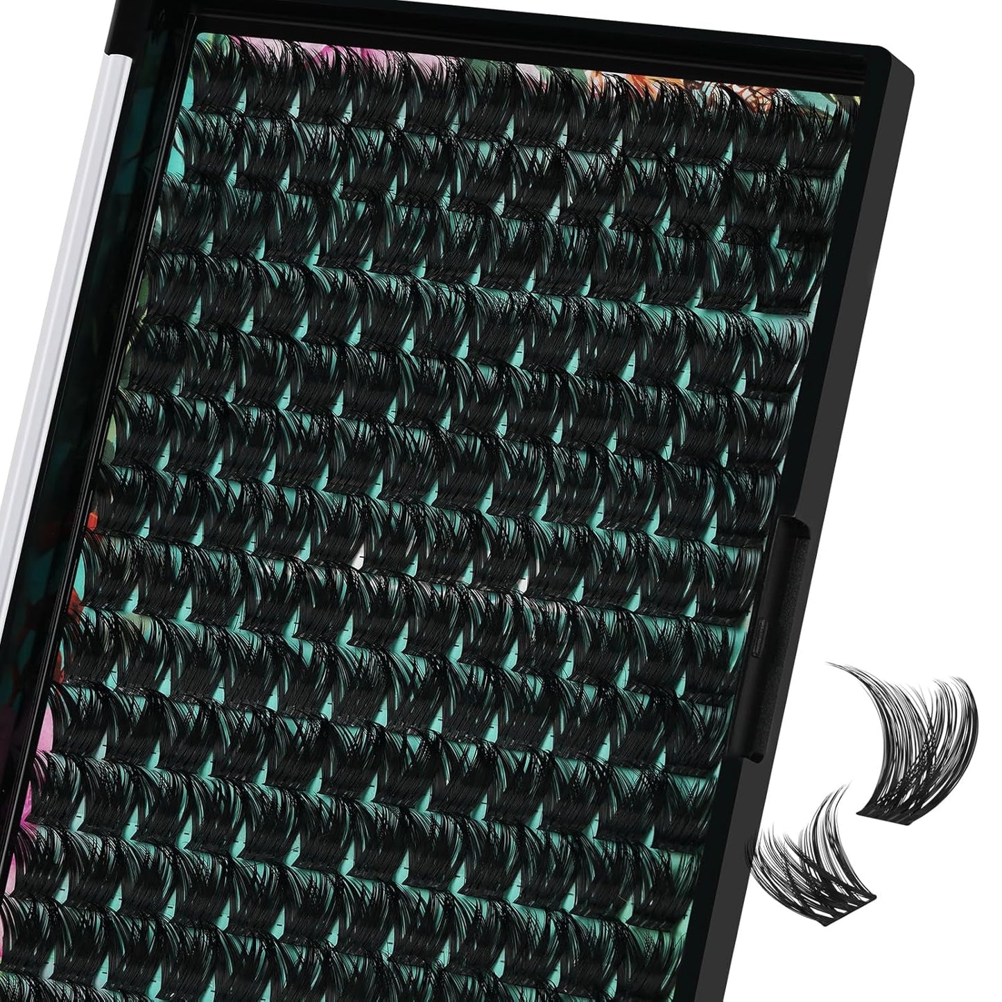 Lash Clusters Wet Look 168Pcs Eyelash Cluster Ultra-Thin Lash Band Eyelashes Extensions Spiky Anime Wide Span Lashes(Tulip,D-18mm)