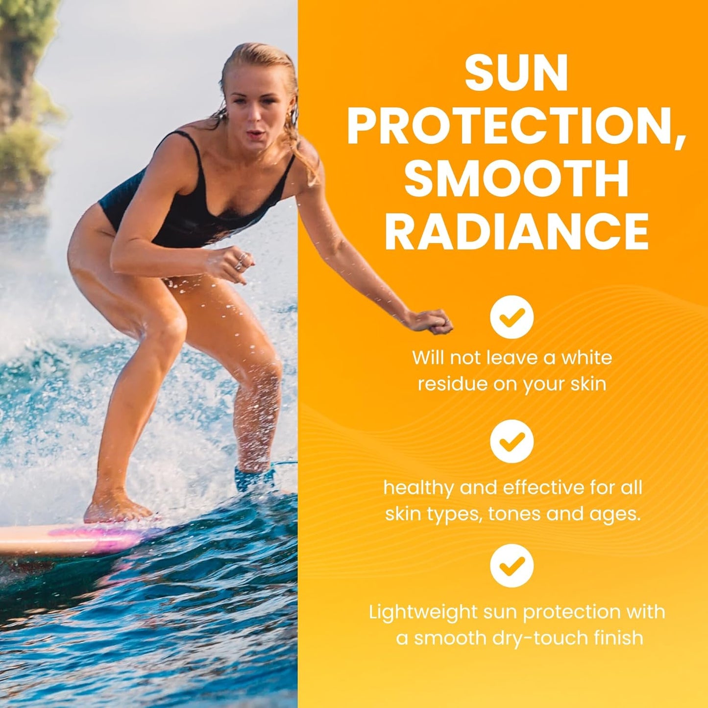 JACKET Sunscreen SPF 50+ | Mineral Sunscreen with Vitamin C | Water Resistant 80 Min, Natural, Reef Safe | UVA/UVB Broad Spectrum Protection for Face & Body, 4 FL Oz