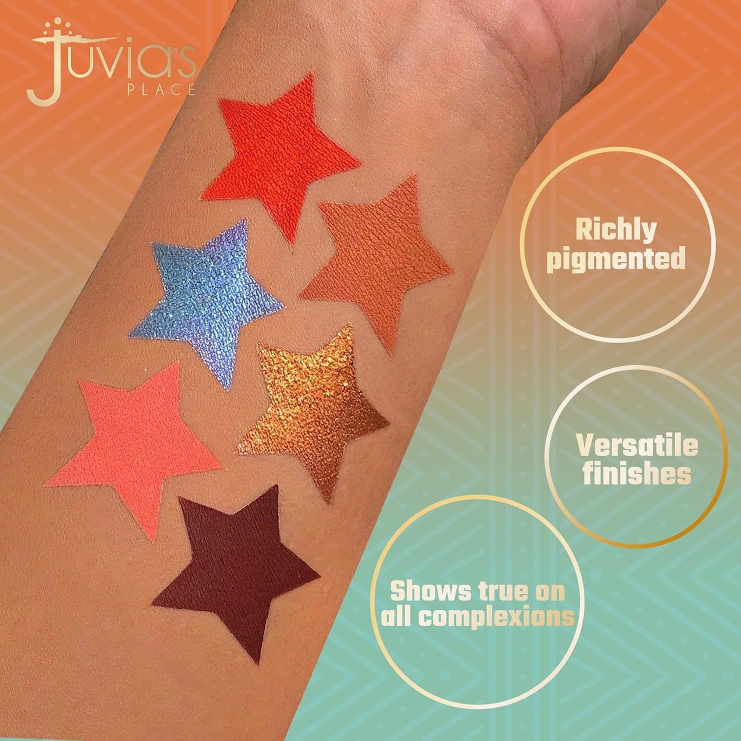 Juvia's Place Olori 3 - Coral, brown, Bronze, Shades of 6, Eyeshadow Palette, Professional Eye Makeup, Pigmented Eyeshadow Palette, Makeup Palette for Eye Color & Shine, Pressed Eyeshadow Cosmetics