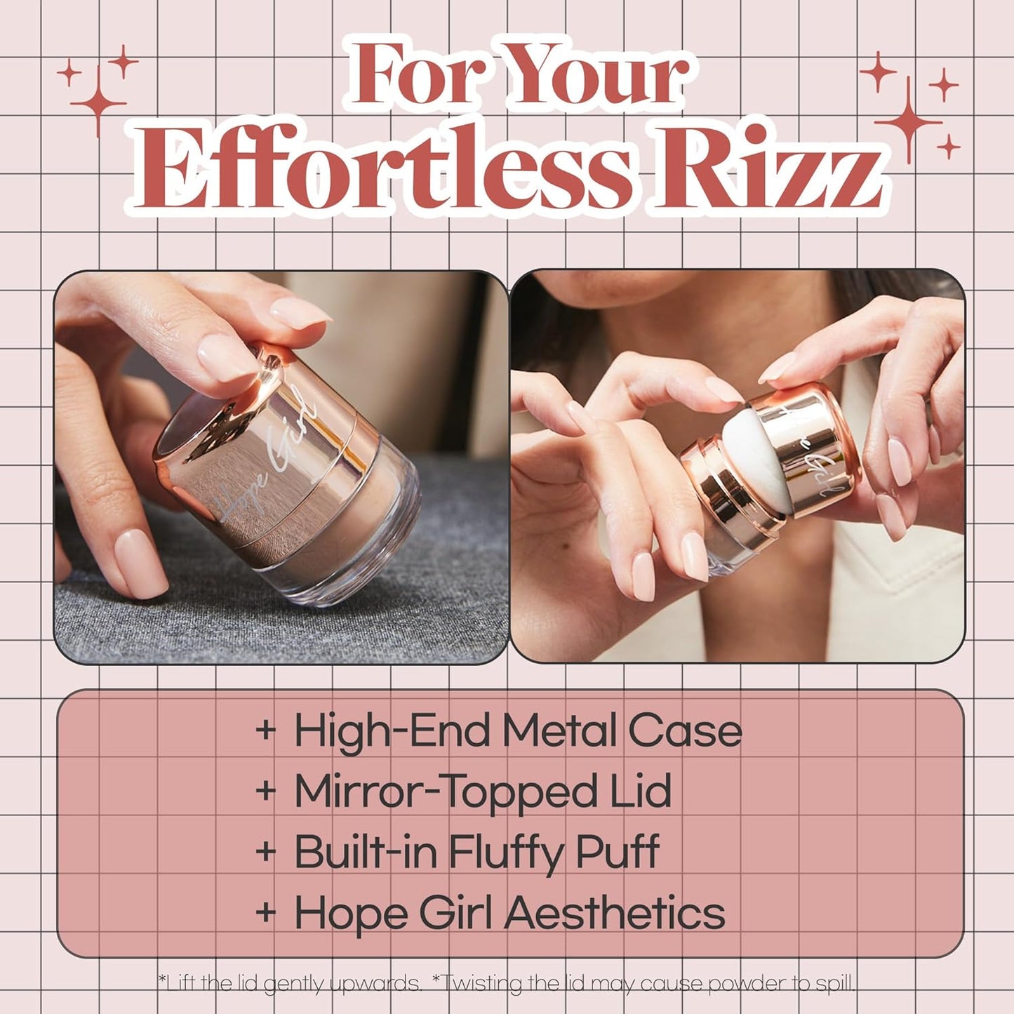 Hope Girl 3D Powder Blusher 0.17oz | Skin-Loving Korean Mini Blush for Cheeks and Eye Makeup w/Allantoin | K Beauty Cool Toned Vibrant Sunkissed Fine Powder Makeup Blush Cosmetics (#07 Dry Rose)