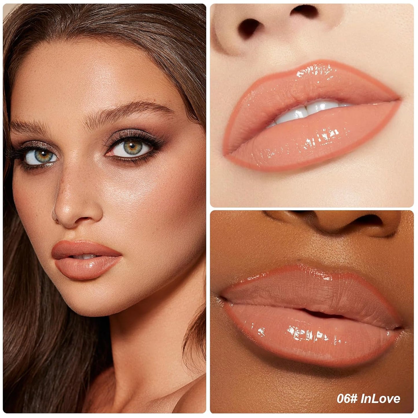 KISSIO Lip Stain Set,Peel Off Lip Liner Stain and Lip Care Oil,Transfer Proof,Long Lasting and Waterproof Lip Tint,Matte Finish,Lip Combo,06 Inlove