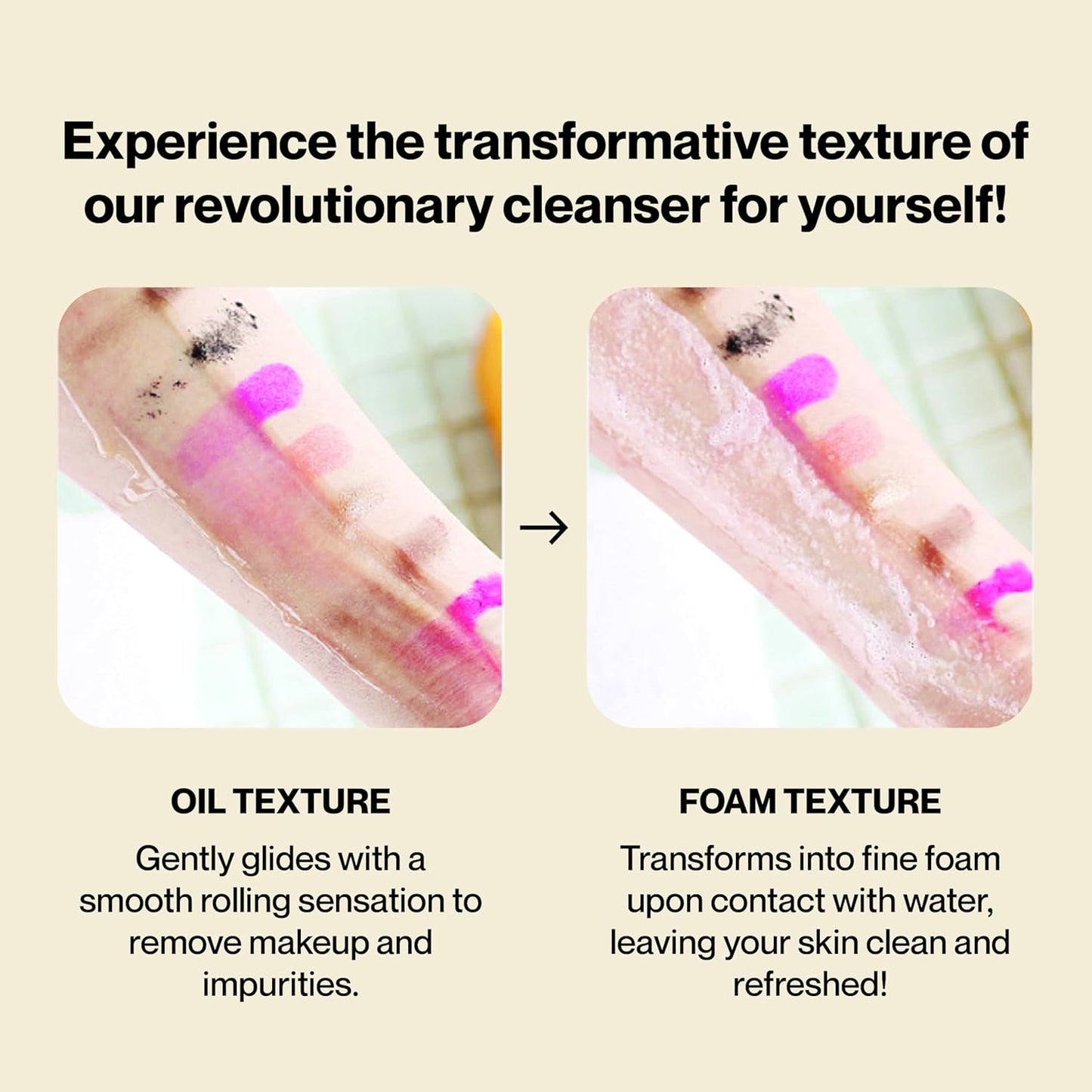 Knours. 2-in-1 Oil-to-Foam Non-Stripping Facial Cleanser, Honey & Plant Based Oils Makeup Remover Non Drying Clean Beauty (145ml 4.97 fl. oz.)