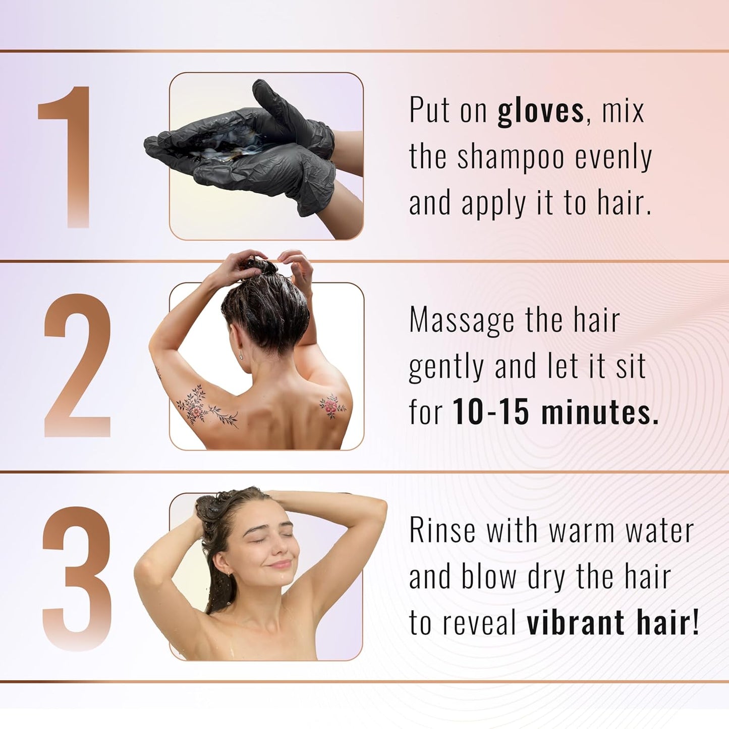 Herbishh Hair Color Shampoo for Gray Hair–Natural Hair Dye Shampoo with Argan Hair Mask–Travel size-Colors Hair in Minutes–Long lasting colour–1pack –Ammonia-Free (#Dark Brown)