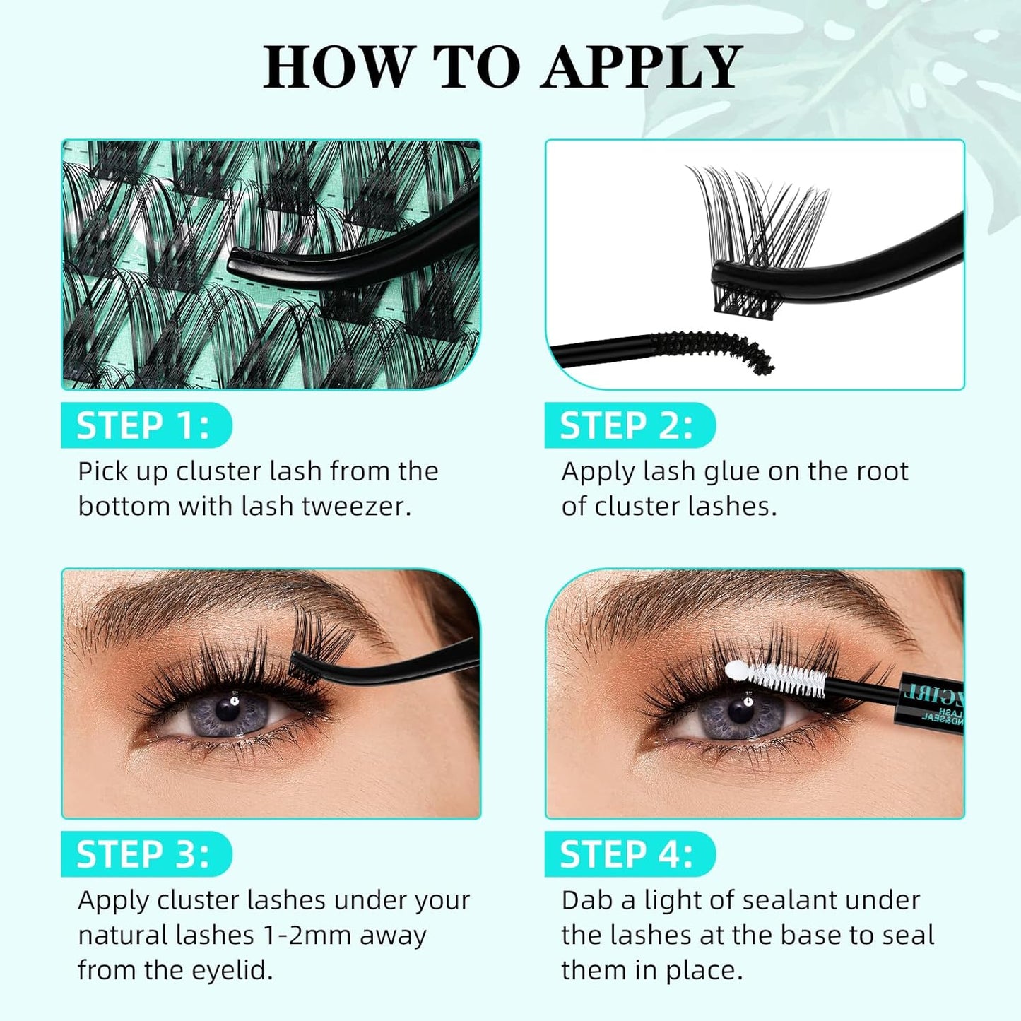 Lash Clusters Wet Look 168Pcs Eyelash Cluster Ultra-Thin Lash Band Eyelashes Extensions Spiky Anime Wide Span Lashes(Hollyhock,D-12mm)