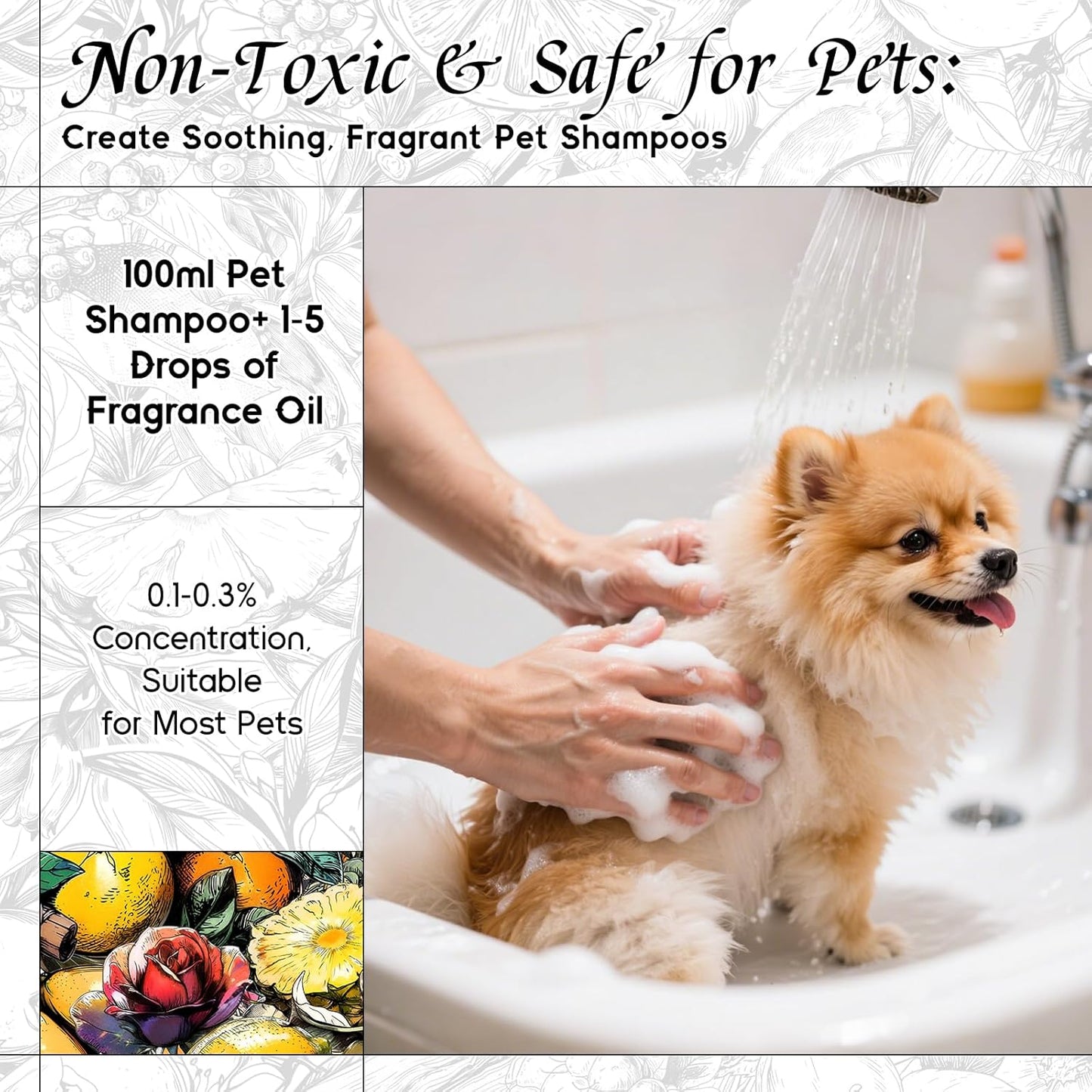 HIQILI Guardian Rose Fragrance Oil for Making Candles, Inspired by Byrdo No Men's Land Rosa, DIY Soaps, Perfume, Scent Diffusers, Skin & Hair Care - 1Fl Oz