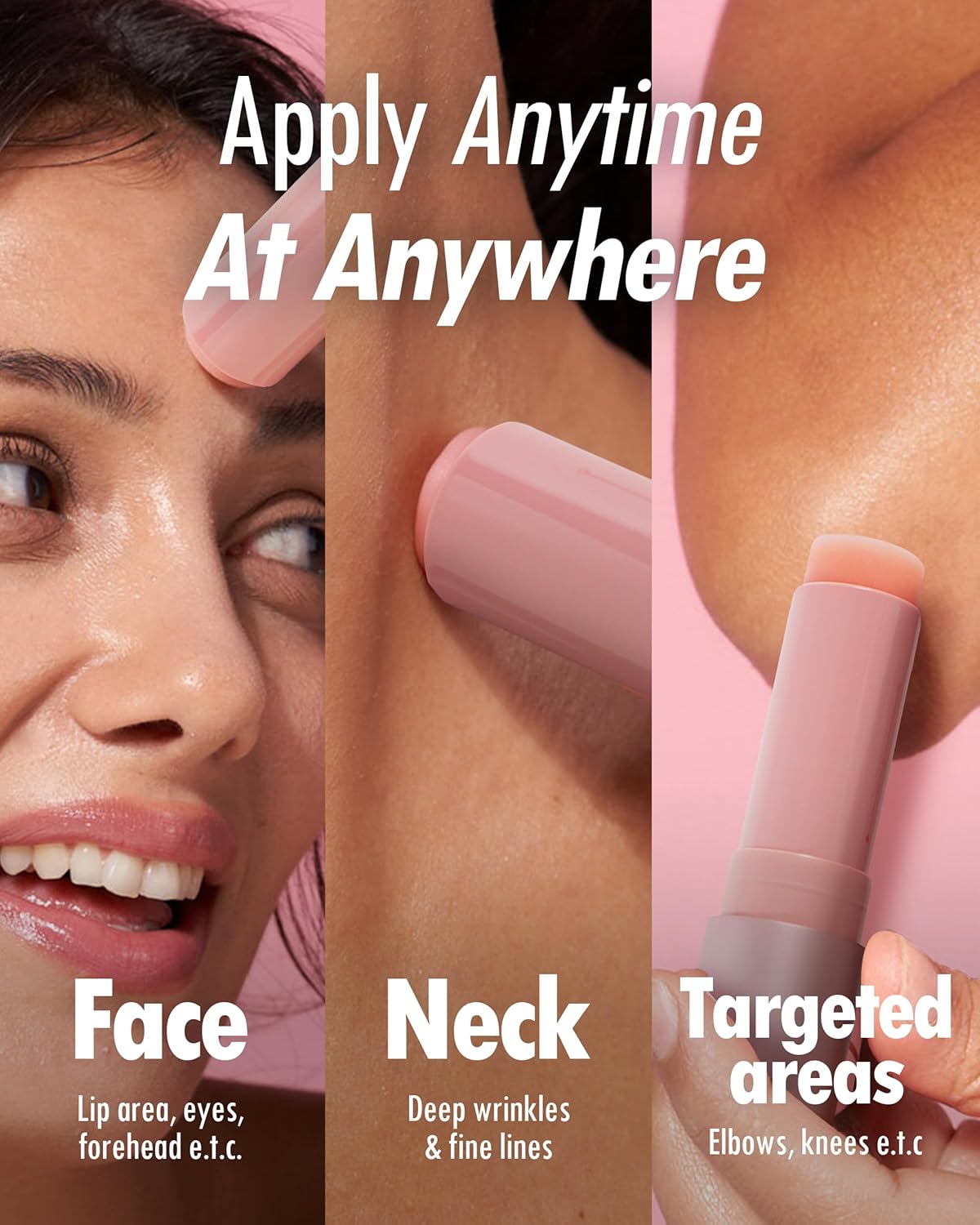 KAHI Wrinkle Bounce Multi Balm - Refill Kit for REFILLABLE EDITION | All-in-One Hydrating Lip Balm Eye Neck Cream Make Up Base & Face Mist Moisture Balm Stick Daily Face Moisturizer (0.32 oz)