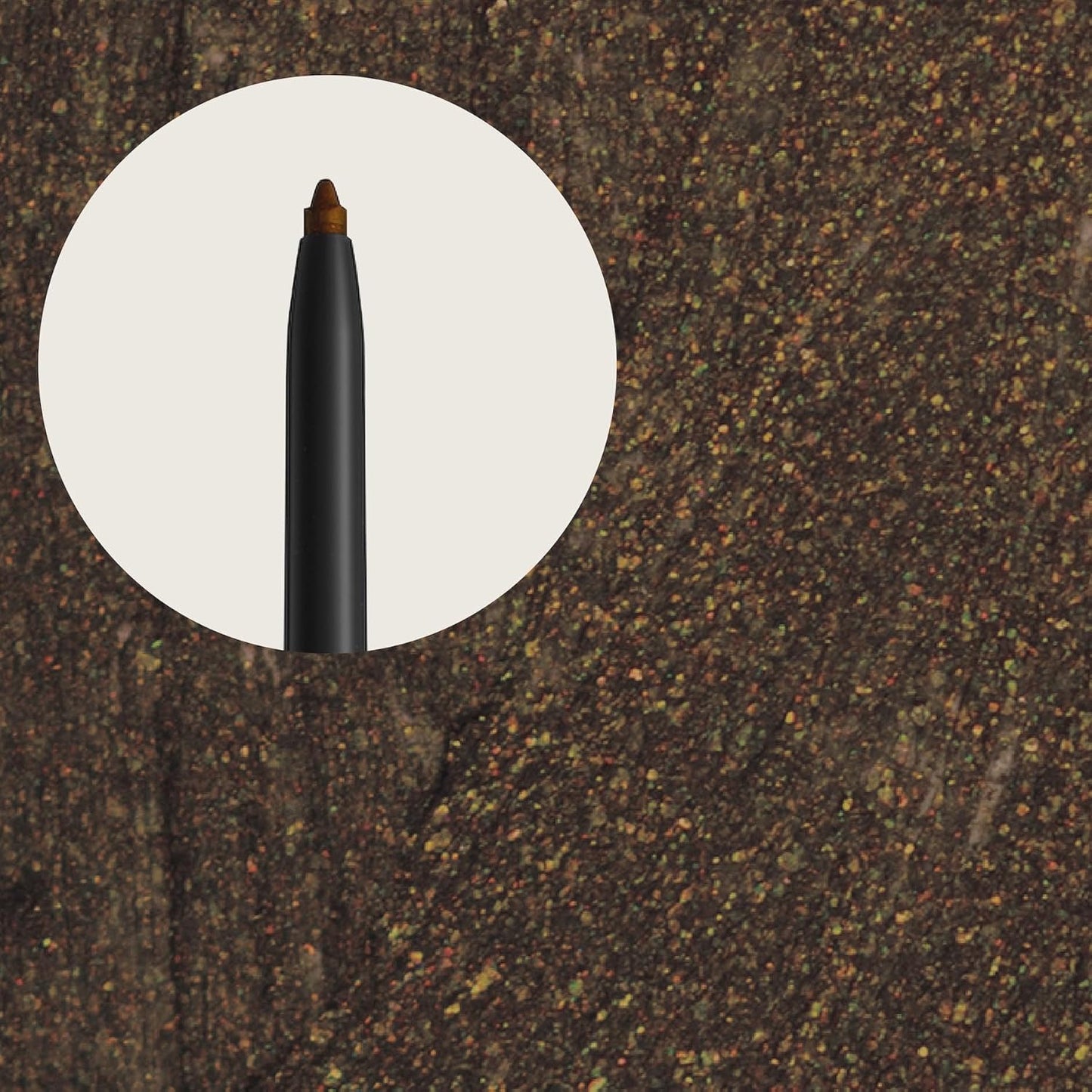 Hypoallergenic Waterproof Eyeliner - Fragrance Free Metallic Eye liner - Vegan and Cruelty Free Eye Pencil - Eyeliner Pencil for Sensitive Eyes (Spicy Cinnamon)